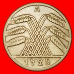 Ⰶ PYRAMID OF WHEAT (1924-1936): GERMANY 10 PFENNIGS 1925A!, Verzenden, Duitsland, Losse munt