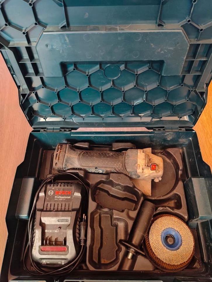 18v Bosch blauw slijpmachine, Doe-het-zelf en Verbouw, Gereedschap | Slijpmachines, Gebruikt, Ophalen