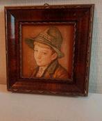 miniatuurschilderij albrecht engel, jongen met hoed zwitsers, Ophalen of Verzenden