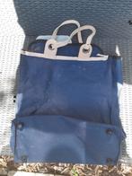 Vintage tas, Blauw, Ophalen of Verzenden, Zo goed als nieuw, 40 tot 60 cm