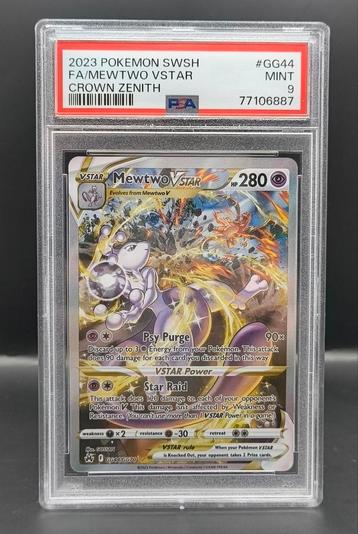 Mewtwo Vstar CRZ GG44 PSA 9 beschikbaar voor biedingen