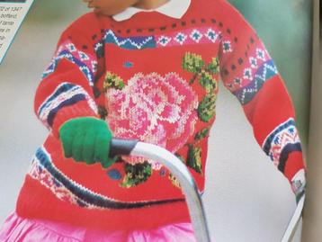 Chinese roos trui breipatroon beschikbaar voor biedingen