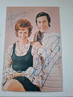 Gesigneerde ansichtkaart Gert en Hermien, Verzamelen, Muziek, Artiesten en Beroemdheden, Ophalen of Verzenden, Gebruikt, Foto of Kaart