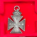 TOTAL ABSTINENCE ASSOCIATION INDIA medaille zilver, Ophalen of Verzenden, Landmacht, Nederland, Lintje, Medaille of Wings