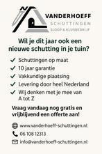Hout-beton schutting vanaf €100 per meter inclusief montage!, Ophalen, Nieuw, Hout, 1 tot 2 meter