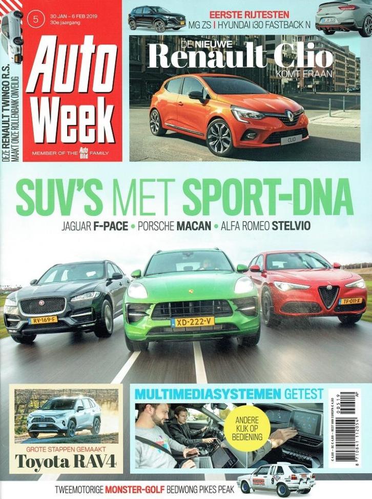 Autoweek 2019 nr. 5 (o.a. Jaguar F-Pace & Porsche Macan), Boeken, Auto's | Folders en Tijdschriften, Gelezen, Algemeen, Verzenden