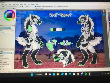 Fursona art and badges beschikbaar voor biedingen