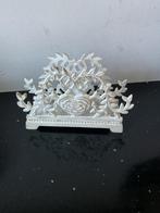 Brocante stijl servettenhouder metaal, Ophalen of Verzenden, Zo goed als nieuw