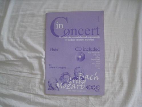 In concert Flute: 19 classics in pop and classical  + CD, Boeken, Muziek, Zo goed als nieuw, Overige onderwerpen, Ophalen of Verzenden