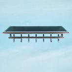 Minimalist kapstok buisframe chroom l 80s memphis coat rack, Ophalen of Verzenden, Zo goed als nieuw, Metaal, Wandkapstok