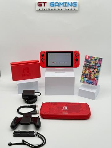 NINTENDO SWITCH NIEUW MODEL V2 MARIO KART MARIO EDITIE ! beschikbaar voor biedingen