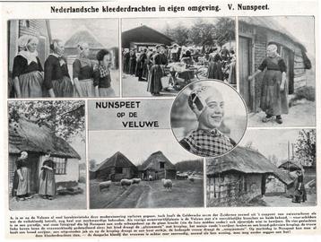 2 Ned.Kleederdrachten NUNSPEET-SPAKENBURG_BUNSCHOTEN 1926 beschikbaar voor biedingen