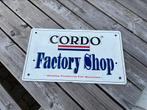 Mooi emaille bord cordo, Ophalen of Verzenden, Zo goed als nieuw, Reclamebord