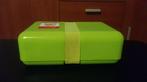 Lunchbox /Broodtrommel groen met elastiekje (nw), Ophalen of Verzenden, Nieuw