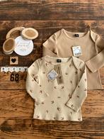 Baby unisex 2x shirtje beige vogel maat 68, Kinderen en Baby's, Babykleding | Maat 68, Nieuw, Ophalen of Verzenden, Wibra, Truitje of Vestje