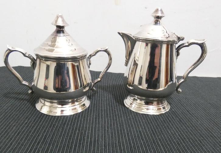 Roomstelletje zilverplated [572], Antiek en Kunst, Antiek | Keukenbenodigdheden, Ophalen