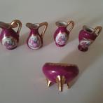Limoges miniaturen, 4 vaasjes en 1 potje, Ophalen, Zo goed als nieuw, Dier