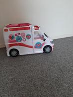 Barbie ambulance, Kinderen en Baby's, Speelgoed | Speelgoedvoertuigen, Ophalen, Zo goed als nieuw