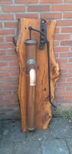 Prachtige koperen waterpomp op boomplak., Ophalen, Gevondenengemaakt@gmail.com, Overige typen, Onbekend