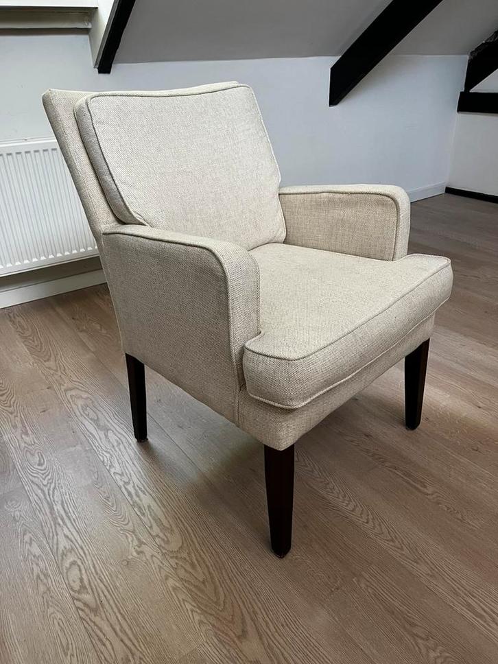 Nette beige fauteuil stoel, Huis en Inrichting, Fauteuils, Zo goed als nieuw, 50 tot 75 cm, 75 tot 100 cm, Ophalen