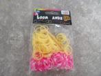 NIEUW 200 geel/rose loom bandjes 5 zakjes voor 10,00, Ophalen of Verzenden, Nieuw, Knutselen
