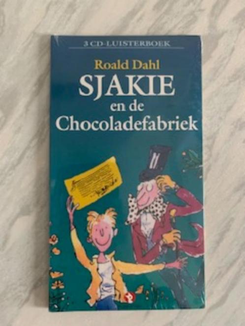 Luisterboek Roald Dahl Sjakie en de Chocolade fabriek NIEUW, Boeken, Luisterboeken, Cd, Kind, Ophalen of Verzenden