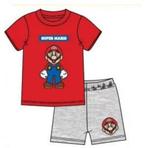 Super Mario Shortama - Rood Grijs - Maat 152, Kinderen en Baby's, Kinderkleding | Maat 152, Ophalen of Verzenden
