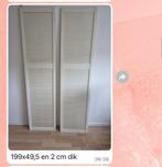 Louvredeuren, Doe-het-zelf en Verbouw, Deuren en Horren, Ophalen, Gebruikt, Minder dan 80 cm, Overige typen