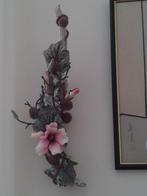 Wanddecoratie <> Kunst Bloemstukje 30 cm lang, Ophalen of Verzenden, Zo goed als nieuw