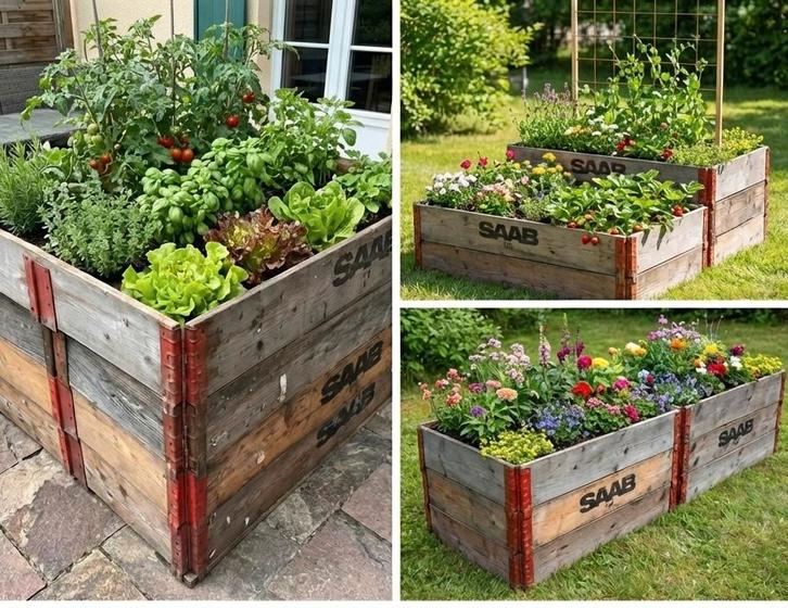 Palletranden 160x120 cm (SAAB) - OUDE geleefde uitstraling, Doe-het-zelf en Verbouw, Hout en Planken, Gebruikt, Pallet, Steigerhout