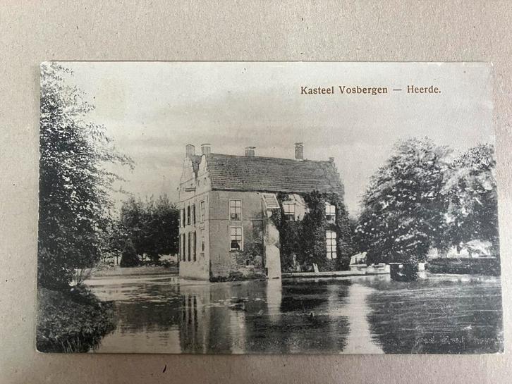 Heerde - kasteel Vosbergen 2, Verzamelen, Ansichtkaarten | Nederland, Gelopen, Gelderland, Voor 1920, Ophalen of Verzenden