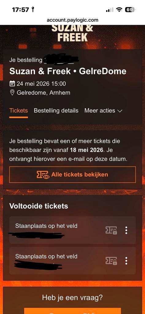 Suzan & Freek concert, Tickets en Kaartjes, Concerten | Overige, Mei