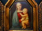 Drieluik Icoon Madonna van de Groothertog naar Rafaël, Antiek en Kunst, Ophalen of Verzenden