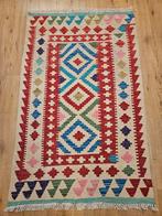 Handgeweven oosterse wollen kelim 120x75, Info@SlatsAntiek.nl, Crème, 100 tot 150 cm, Vof Slats Antiek