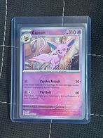 Espeon Master Ball Prismatic Evolutions, Hobby en Vrije tijd, Ophalen of Verzenden, Zo goed als nieuw, Losse kaart