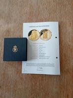 Gouden penning Prinses Amalia in cassette met certificaat, Koningin Beatrix, Verzenden, Setje, Goud