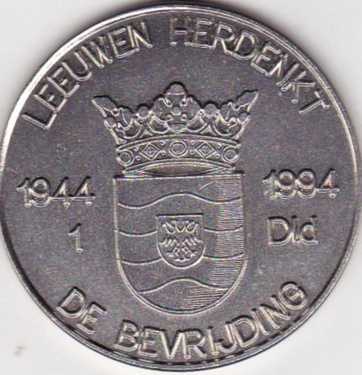 LEEUWEN HERDENKT DE VRIJDING 1944 - 1994, Postzegels en Munten, Penningen en Medailles, Overige materialen, Ophalen of Verzenden