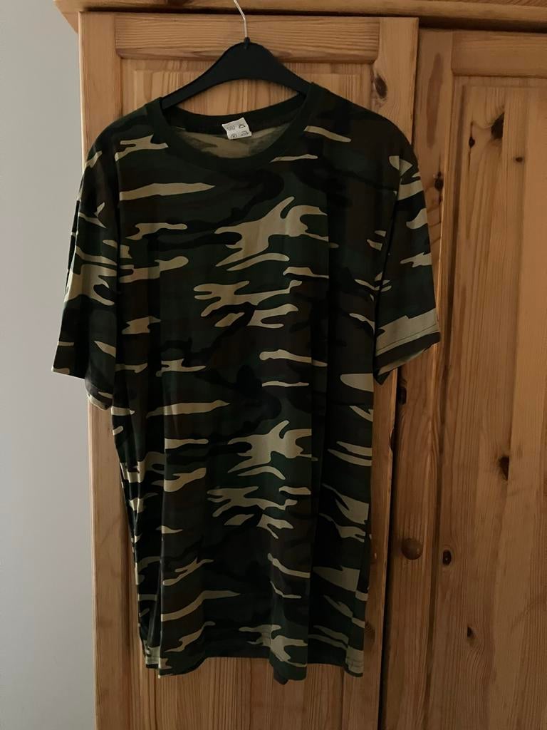 Soldaten Carnavalskostuum Maat 54 + XL T-shirt, Ophalen of Verzenden, Zo goed als nieuw, Maat 52/54 (L)