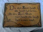 Houten wandtegel religie, Ophalen of Verzenden
