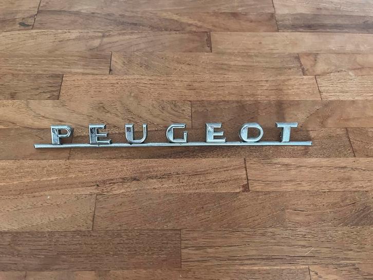 Peugeot Embleem Jaren 70 - Oldtimer Onderdeel, Auto-onderdelen, Carrosserie en Plaatwerk, Achterklep, Peugeot, Voor, Achter, Gebruikt