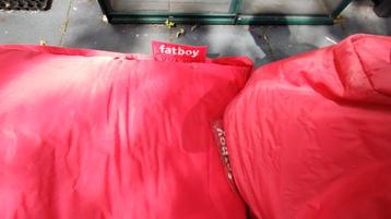 'FATBOY original' zitzak en 'FATBOY point'. ROOD.  beschikbaar voor biedingen