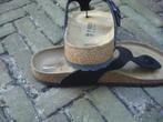 GRATIS VERZENDEN NIEUWE ZWARTE GIZEH BIRKENSTOCKS MT 46, Slippers, Verzenden, Zwart, Nieuw