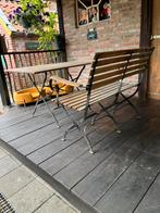 Franse antieke bistro set bank en tafel, Antiek en Kunst, Ophalen