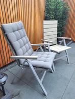 IKEA FALSTER 2 verstelbare tuinstoelen inclusief kussens, Ophalen, Zo goed als nieuw, Kunststof, Inklapbaar