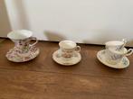 Kop en schotels bloemen, Antiek en Kunst, Antiek | Servies compleet, Ophalen