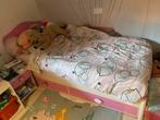Meisjes bed - prinsessen print, Ophalen, 85 tot 100 cm, Gebruikt, Matras