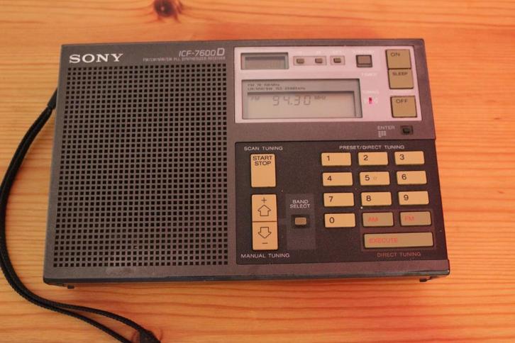 Sony ICF-7600D radio, Audio, Tv en Foto, Radio's, Gebruikt, Wereldontvanger, Ophalen of Verzenden