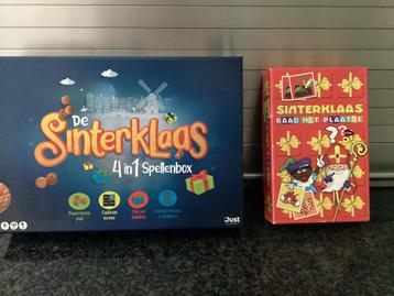 Sinterklaas 4 in 1 spellen box en raad je plaatje (memory) beschikbaar voor biedingen