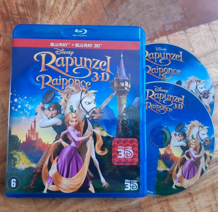 Rapunzel 3D - Disney, Cd's en Dvd's, Blu-ray, Tekenfilms en Animatie, 3D, Ophalen of Verzenden