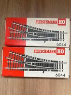 2x Fleischmann Wissels 6044, Hobby en Vrije tijd, Modeltreinen | H0, Ophalen, Gebruikt, Gelijkstroom, Fleischmann